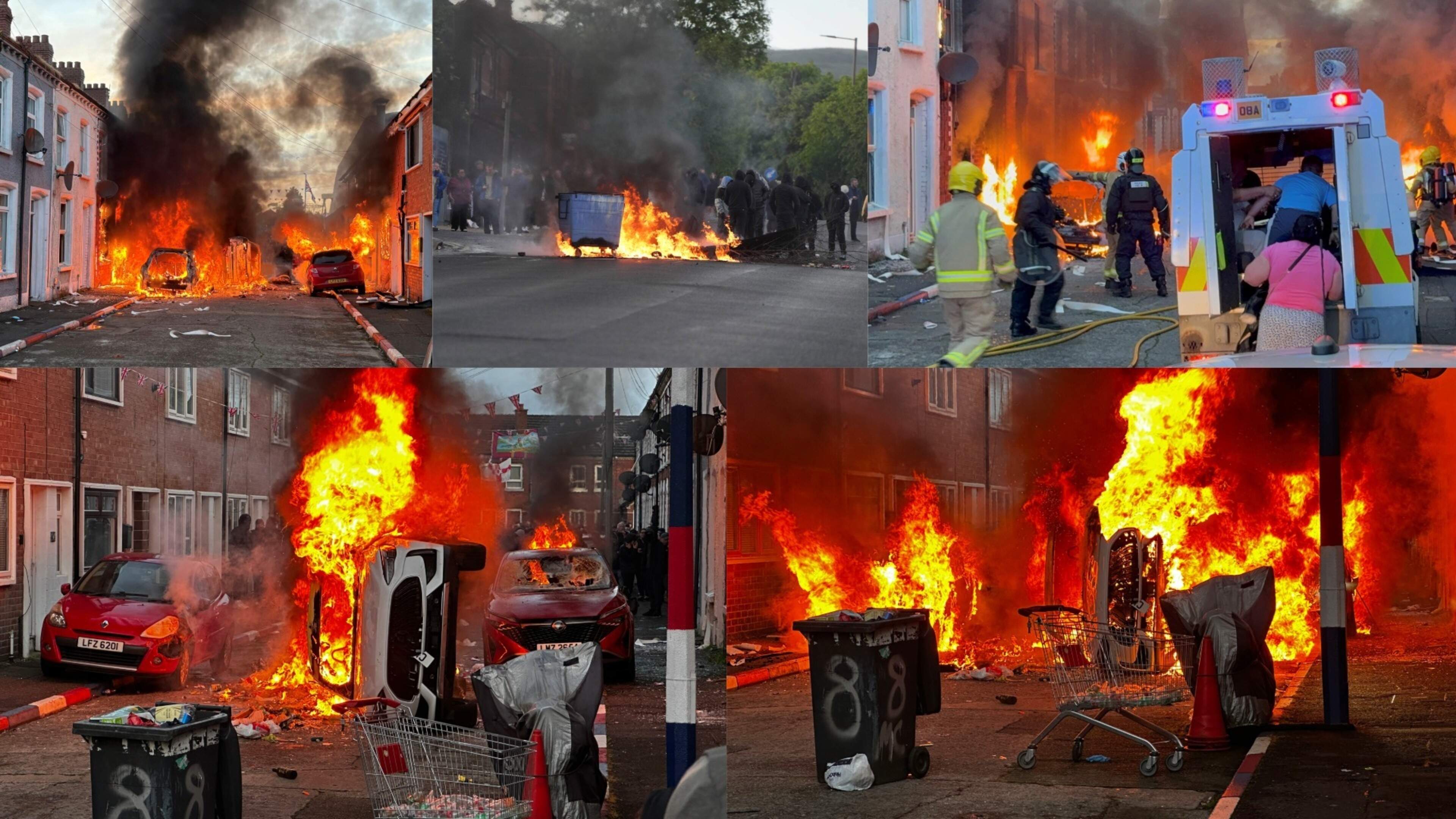 Belfast riots: Man (30) charged with attempted murder; victim’s family say rioting ‘not welcome’ as unrest spreads to Glasgow; protest blocks traffic in Dublin